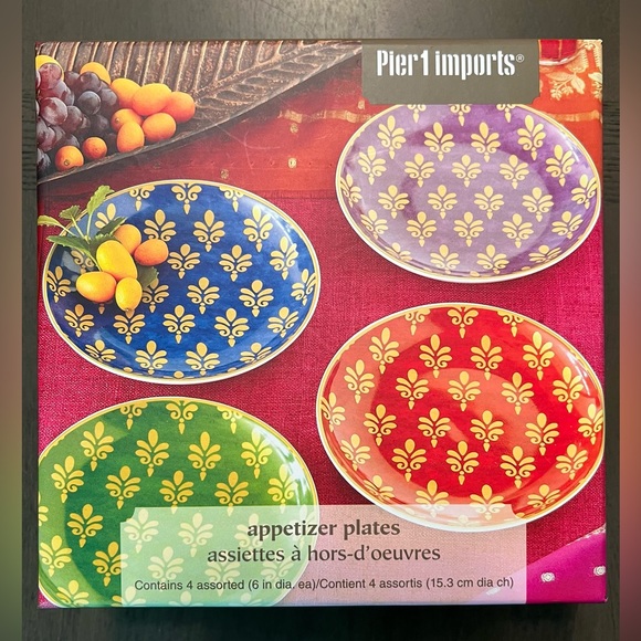 Pier 1 Imports Appetizer Plates - Picture 1 of 6